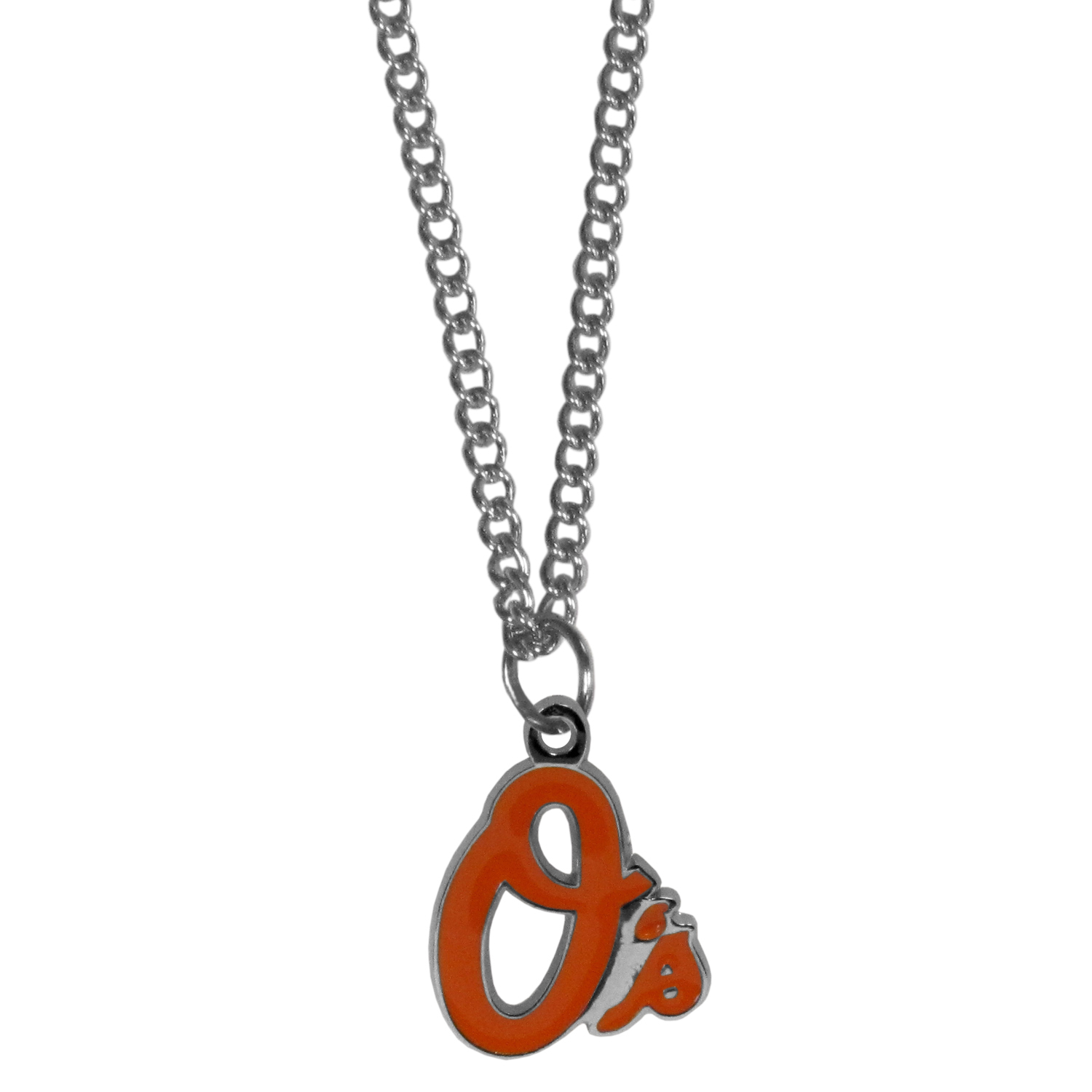 Baltimore Orioles Necklace Chain Small Pendant