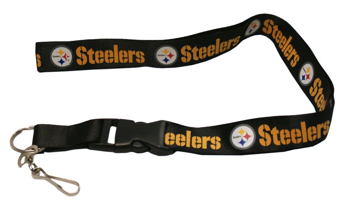 Pittsburgh Steelers Lanyard - Breakaway with Key Ring