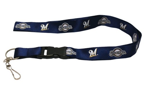 Milwaukee Brewers Lanyard - Breakaway with Key Ring