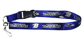 Baltimore Ravens Lanyard - Breakaway with Key Ring