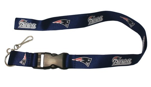 New England Patriots Lanyard - Breakaway with Key Ring