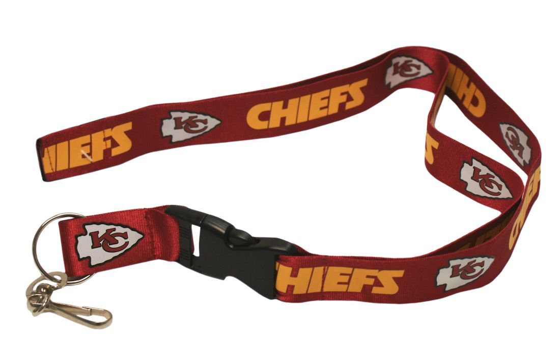 Kansas City Chiefs Lanyard - Breakaway with Key Ring