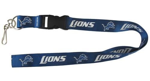 Detroit Lions Lanyard - Breakaway with Key Ring