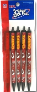 Kansas City Chiefs Click Pens - 5 Pack