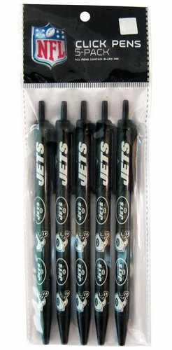 New York Jets Click Pens - 5 Pack