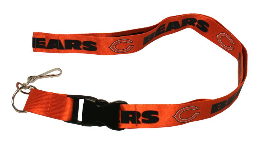 Chicago Bears Lanyard - Breakaway with Key Ring - Orange