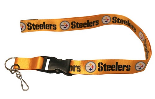 Pittsburgh Steelers Lanyard - Breakaway with Key Ring - Yellow