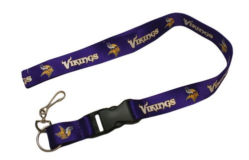 Minnesota Vikings Lanyard - Breakaway with Key Ring