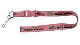 Seattle Seahawks Lanyard - Breakaway with Key Ring - Pink