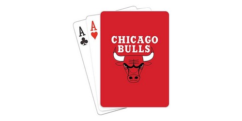 Chicago Bulls Playing Cards Hardwood