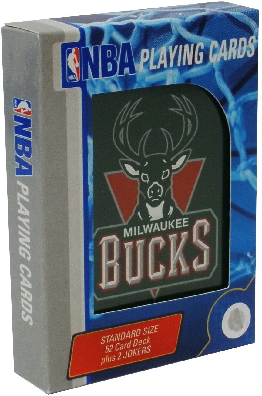 Milwaukee Bucks Playing Cards Hardwood