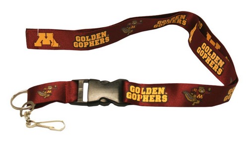 Minnesota Golden Gophers Lanyard Breakaway with Key Ring Style