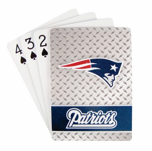 New England Patriots Playing Cards - Diamond Plate