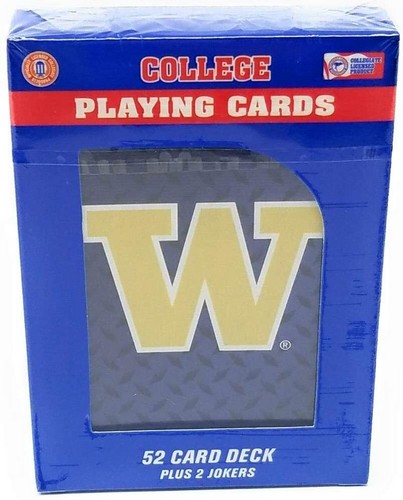 Washington Huskies Playing Cards Diamond Plate