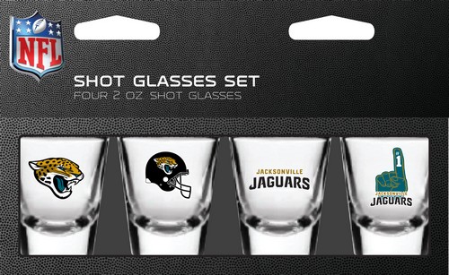 Jacksonville Jaguars Shot Glass 2oz 4 Pack