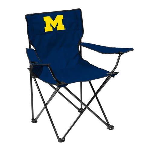 Michigan Wolverines Quad Chair - Logo Chair