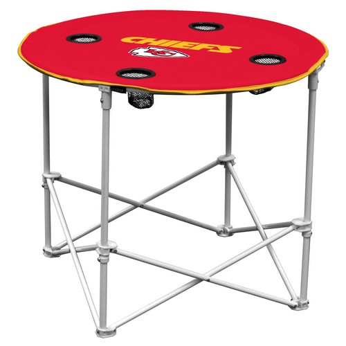 Kansas City Chiefs Round Tailgate Table