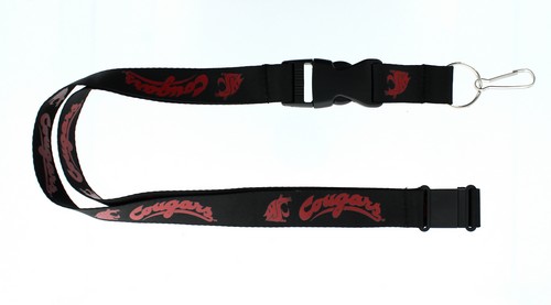 Washington State Cougars Lanyard Black