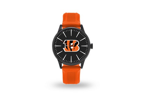 Cincinnati Bengals Watch Men's Cheer Style with Orange Watch Band