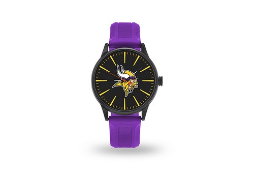 Minnesota Vikings Watch Men's Cheer Style with Purple Watch Band