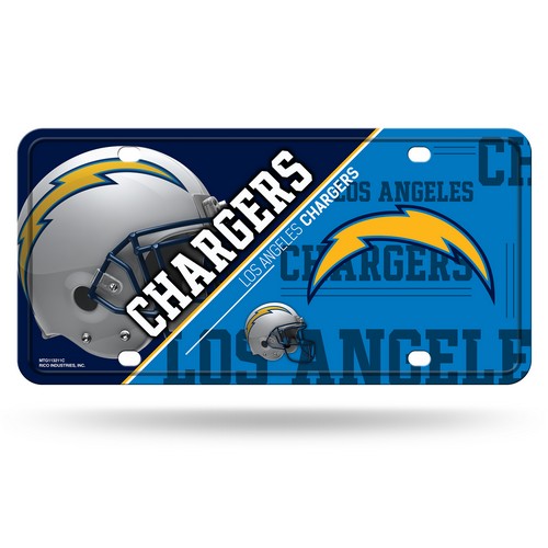 Los Angeles Chargers License Plate Metal Discontinued