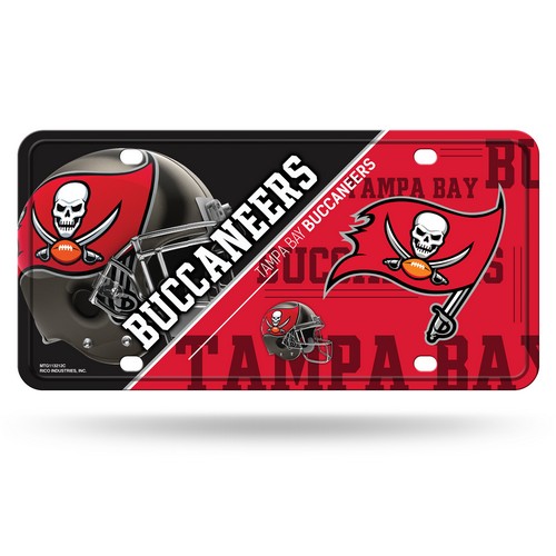 Tampa Bay Buccaneers License Plate Metal Discontinued