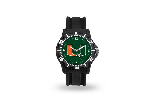 Miami Hurricanes Watch Men's Model 3 Style with Black Band