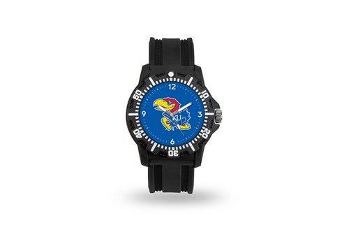 Kansas Jayhawks Watch Men's Model 3 Style with Black Band