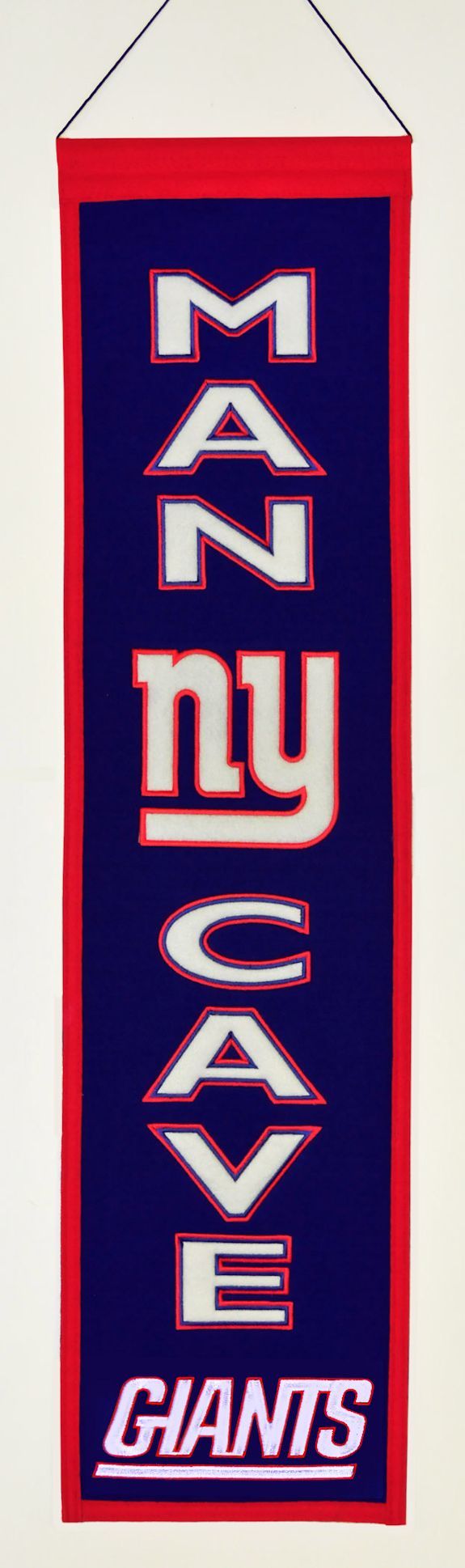 New York Giants Banner 8x32 Wool Man Cave