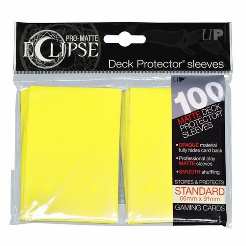 Deck Protectors - Pro Matte - Eclipse Lemon Yellow (100 Per Pack)