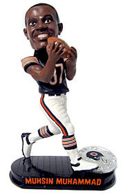 Chicago Bears Mussin Muhammad Forever Collectibles Black Base Bobblehead