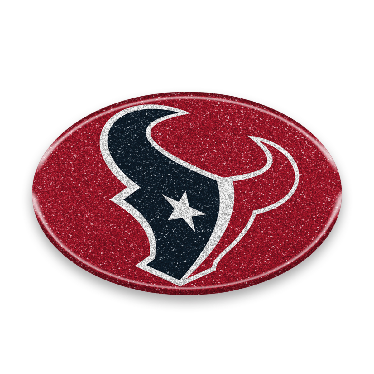 Houston Texans Auto Emblem - Oval Color Bling