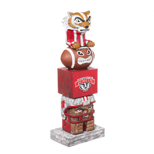 Wisconsin Badgers Tiki Totem