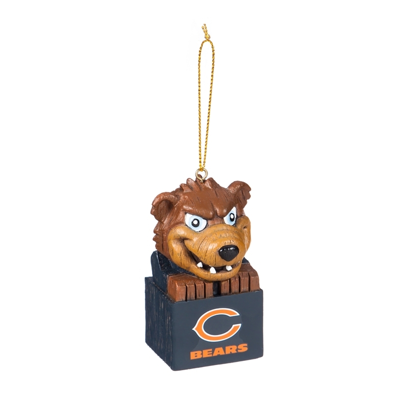 Chicago Bears Ornament Tiki Design