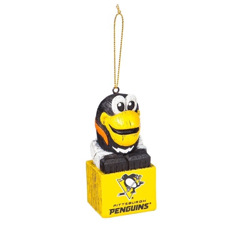 Pittsburgh Penguins Ornament Tiki Design CO