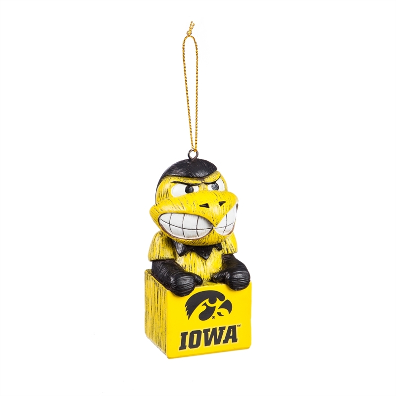 Iowa Hawkeyes Ornament Tiki Design