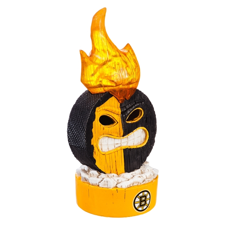 Boston Bruins Statue Lit Team Puck