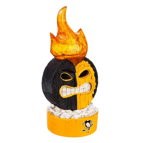 Pittsburgh Penguins Statue Lit Team Puck