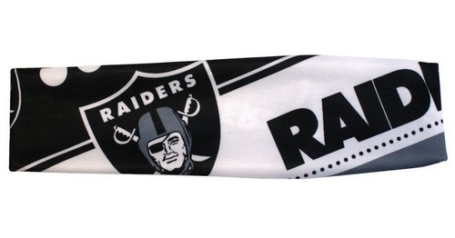 Las Vegas Raiders Headband Stretch Patterned