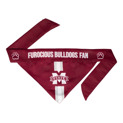 Mississippi State Bulldogs Pet Bandanna Size S