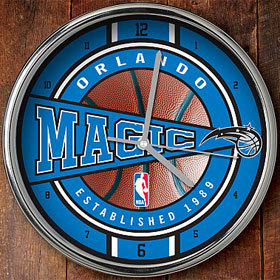 Orlando Magic Chrome Wall Clock