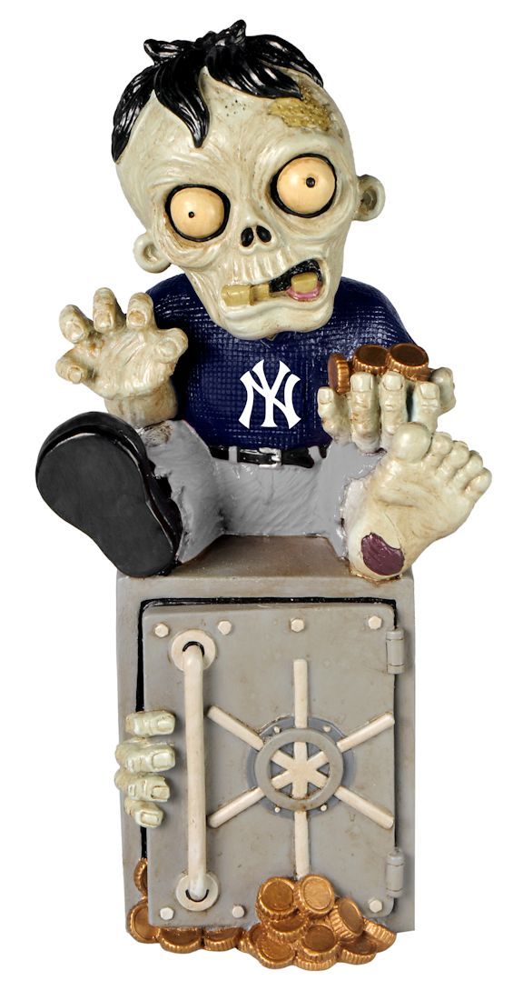 New York Yankees Zombie Figurine Bank