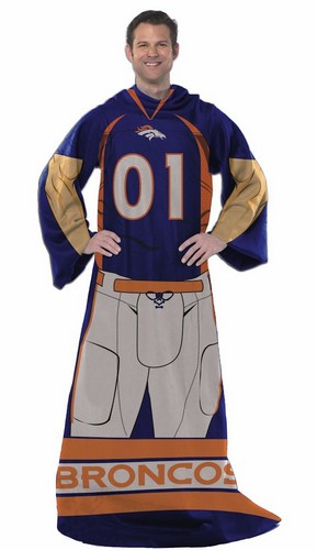 Denver Broncos Blanket 48x71 Comfy Throw Player Design