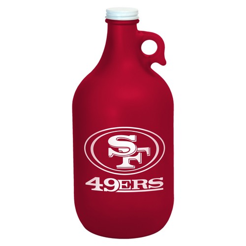 San Francisco 49ers Growler 64oz Frosted Red