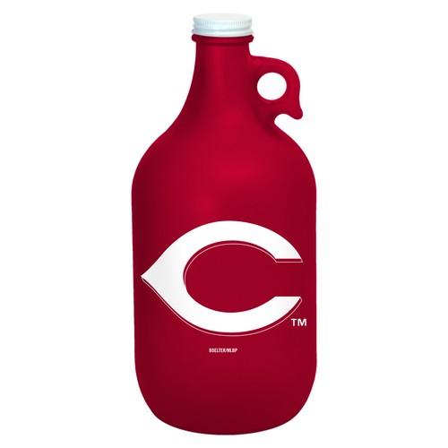 Cincinnati Reds Growler 64oz Frosted Reds