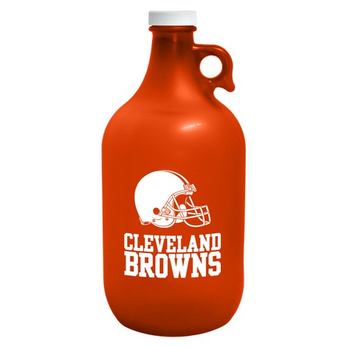 Cleveland Browns Growler 64oz Frosted Orange