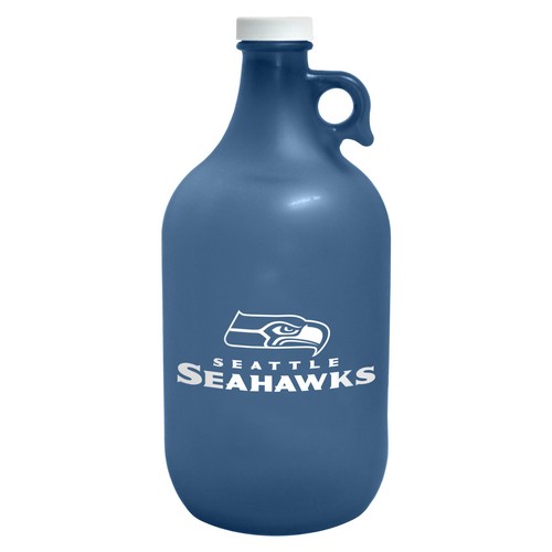 Seattle Seahawks Growler 64oz Frosted Navy