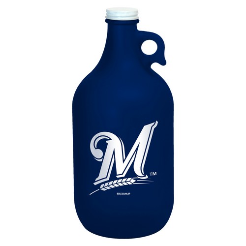 Milwaukee Brewers Growler 64oz Frosted Navy