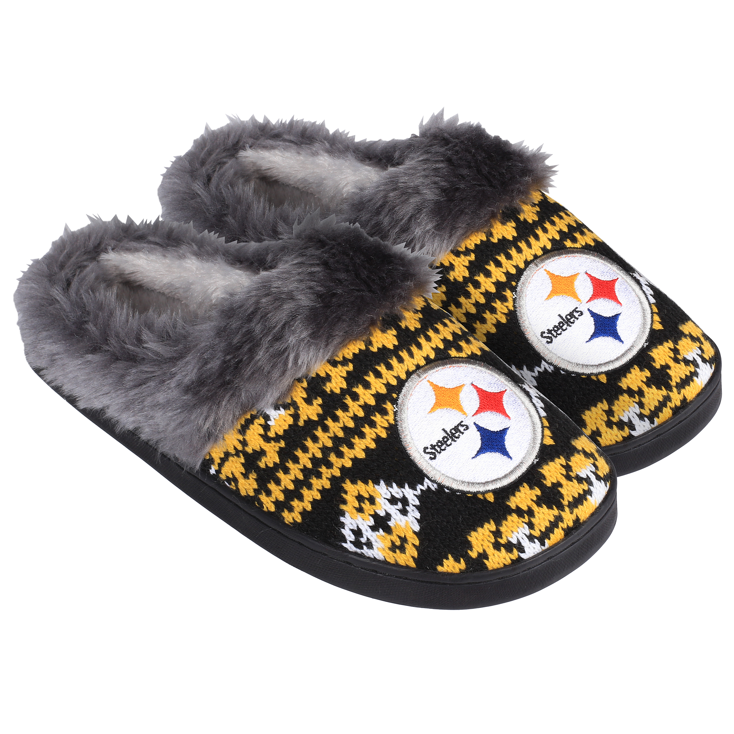 Pittsburgh Steelers Women's Aztec Boot Slipper - 12pc Case