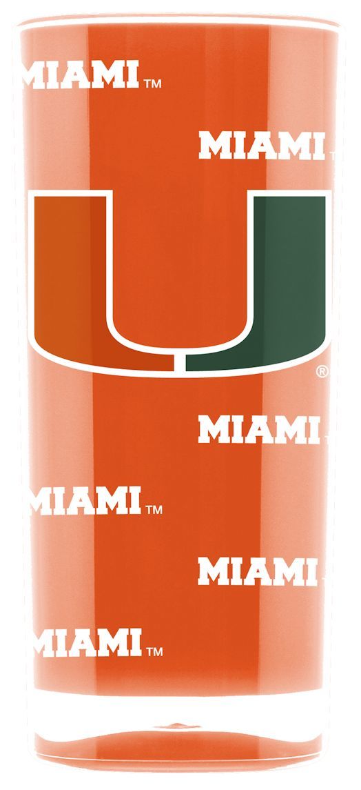 Miami Hurricanes Tumbler - Square Insulated (16oz)